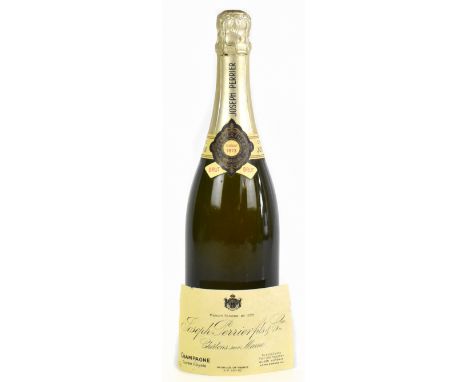 CHAMPAGNE; a single bottle of Joseph Perrier Fils &amp; Cie Cuvee Royale, 75cl, 1973.
Additional InformationThe label has com