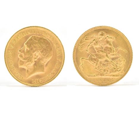 A George V full sovereign, 1913.Additional InformationMinimal wear, light marks but good condition.