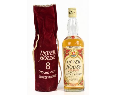 WHISKY; a single bottle of Inver House Red Plaid Rare Old Scotch whisky, 8 years old, no.5533, 75%, in sleeve.