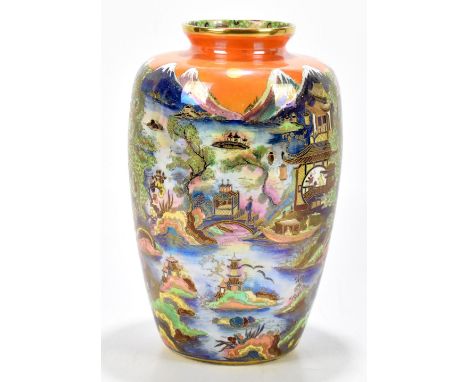 WILTSHAW & ROBINSON; a Carltonware vase of shouldered form, decorated in the 'Chinaland' pattern, pattern number 2948, height