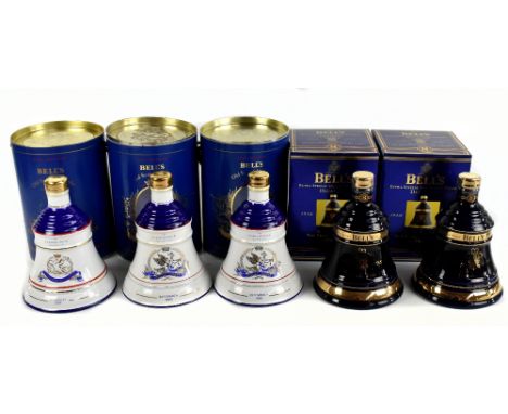 WHISKY; five bottles of Bell's Old Scotch whisky, various years, including Extra Special Old Scotch whisky decanter 1948-1998