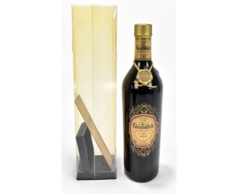 GLENFIDDICH; a single bottle of Excellence rare old scotch whisky aged 18 years, 100ml, 43% boxed.&nbsp; 
Additional Informat