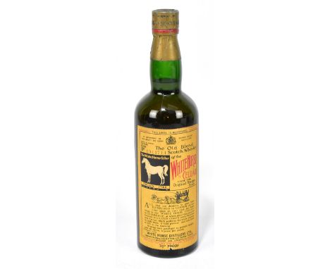 WHISKY; a single bottle of White Horse, The Old Blend Scotch Whisky, label number 1944714, 70%.

