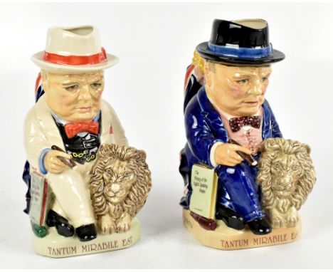 KEVIN FRANCIS; a pair of limited edition Spirit of Britain Winston Churchill character jugs, 'The History of the English Spea