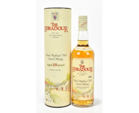 WHISKY; a single bottle Edradour Highland Single Malt Scotch whisky, aged 10 years, 70cl, 40%, in presentation carton with pa