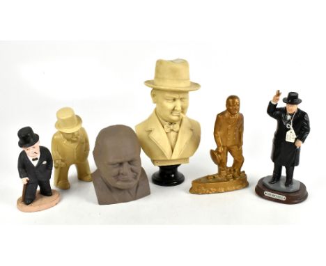 BOVEY POTTERY; a ceramic figure of&nbsp;Winston&nbsp;Churchill, 'Our Gang', height 19.5cm, with a Bikuben limited edition&nbs