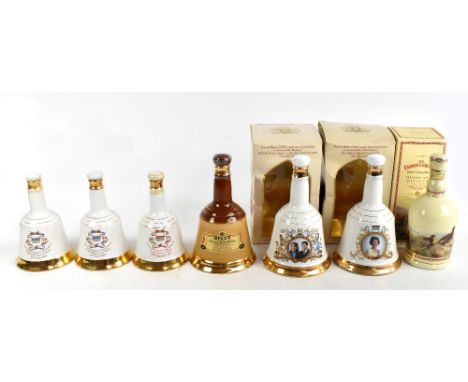 WHISKY; six bottles of Bell's Scotch whisky, various years including an example produced to commemorate the birth of Prince W