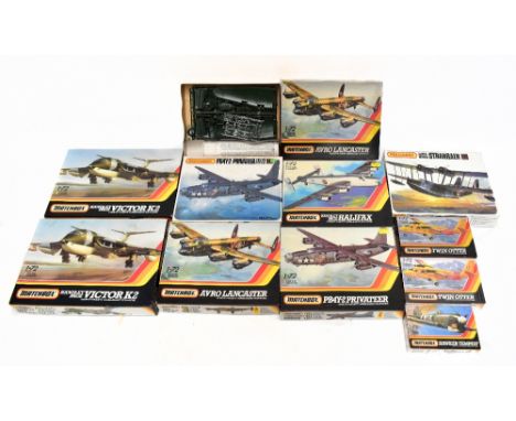 MATCHBOX; a collection of eleven scale model aircraft kits, comprising Lancaster BMK.I/III PK-602 (x2), Victor K.2 PK-551 (x2