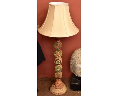 BERNARD ROOKE; a large and impressive five sectional ‘Totem’ lamp, Impressed marks to base, height 96cm.  Additional Informat