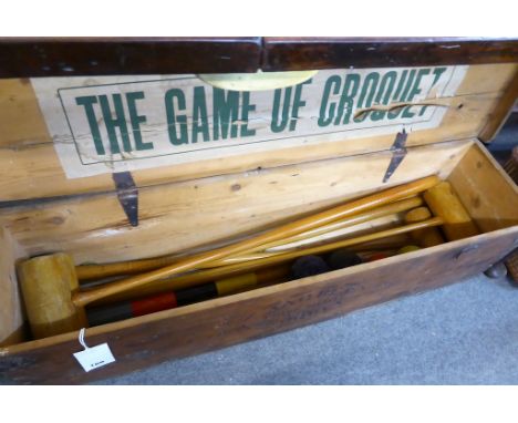 A Jaques 'Prize Medal' Croquet set in original box. 