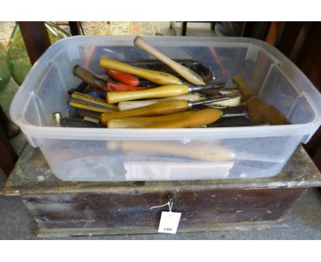 Three boxes of mixed tools. 