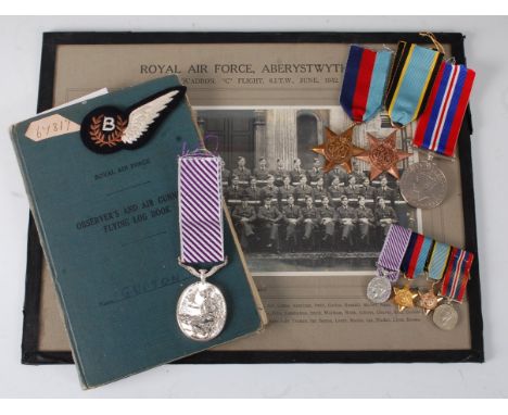 Attributed to Bombadier John Leonard Gurton D.F.M., an interesting group of items to include R.A.F. Observer's and Air Gunner