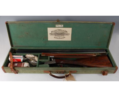 A William Powell &amp; Son 12 bore side by side ejector gun, no.13867, the 28 inch nitro proof barrels with 2 1/2" chambers, 