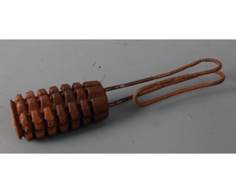 A deactivated WW I Hungarian stick grenade.