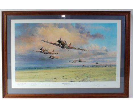 Robert Taylor, (b. 1946,) Hurricane Scramble, limited edition print no. 784/1000, signed to the margin with further signature
