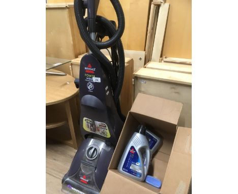 BISSILLE POWER WASH CARPET CLEANER PLUS BOX OF ACCESSORIES