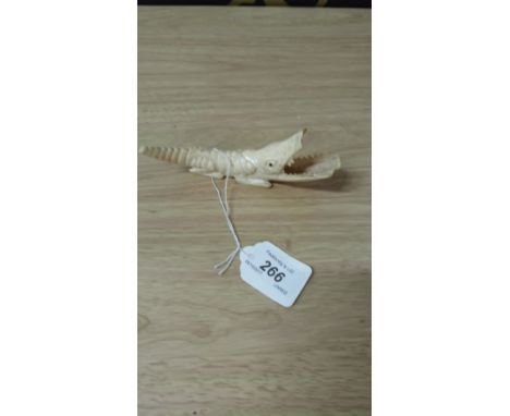 VINTAGE WORKED HORN CROCODILE
