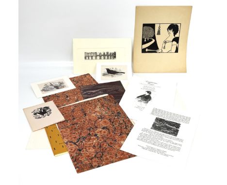 A interesting and mixed group of woodcuts, lithographs and related printings, including David Gentleman, ‘May, from The Sheph