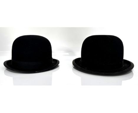 A bowler hat, "Bates Hatter Jermyn Street", in original box and another bowler "Mrs White's Hatter &amp; Capmaker", (2).
