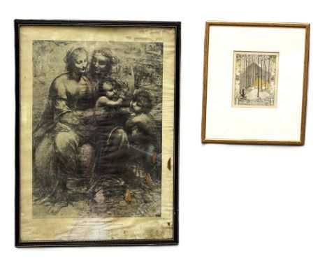 A 19th c. print "The Interior of St. Nicholas Church", 44 x 30 cm, and five others(6).