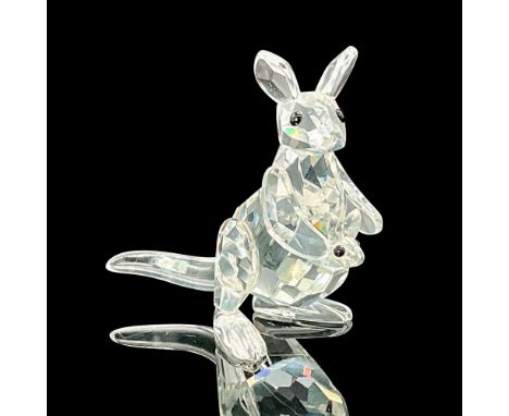 This Swarovski silver crystal mother kangaroo with joey was in the Rare Encounters group. The kangaroo is made from clear cry