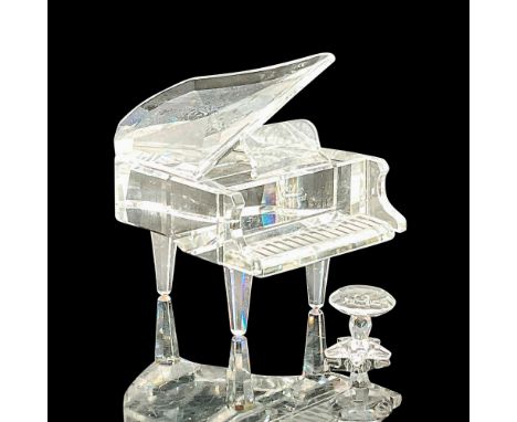 This crystal grand piano and stool were part of the Crystal Melodies collection and were later moved to the Cheerful Times gr