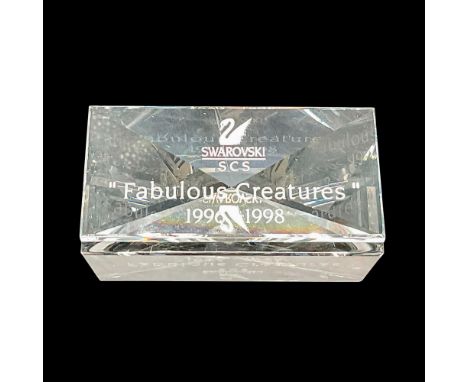 This crystal plaque was available for the entire period of the trilogy. The Fabulous Creature series comprised: the Unicorn, 