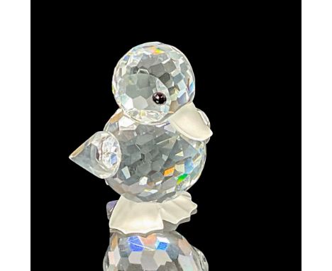 This Swarovski crystal mini standing duck was part of the Beauties of the Lake theme group and has a clear crystal faceted bo