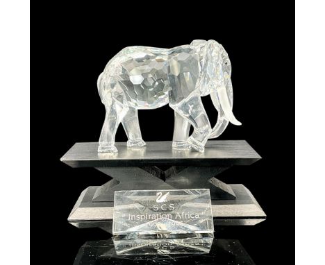 The African Elephant was the first of the Inspiration Africa trilogy. Made from clear crystal, with frosted tusks and black e