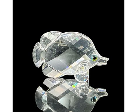 Clear crystal bodies with Moroda Sahara color crystal eyes. Swarovski etched backstamp. This item has its original box which 