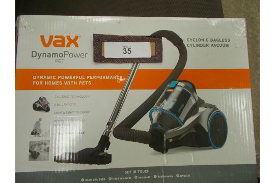 Vax Dynamo Power pet cyclonic bagless Dynamo Power Cylinder Vacuum Cleaner