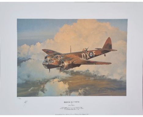 WW2 Colour Print Titled Bristol Blenheim By Robert Taylor. Limited 22 of 800Initialed in Pencil by Robert Taylor the Artist. 