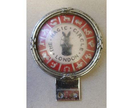 The Magic Circle, London car bumper badge, by Beaulah, with perspex cover. 
