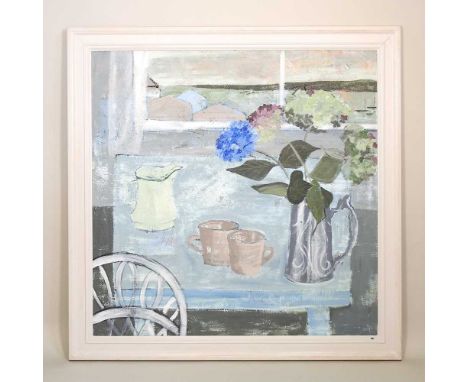 ARR Kim Langford, b1966, Autumn Light in Devon, signed, titled and dated 2011 verso, oil on canvas, 98 x 98cm