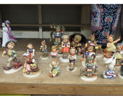 Group of eighteen various Goebel Hummel figures of children 