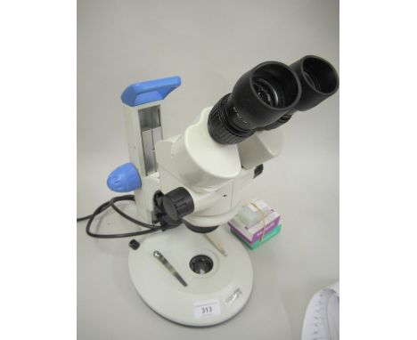 Modern electronic binocular microscope by Philip Harris 