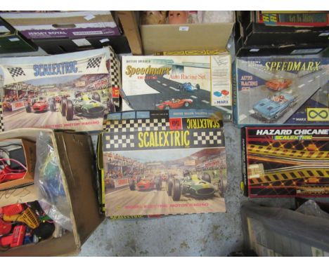 Quantity of various Scalextric sets and sparesPlease see images 