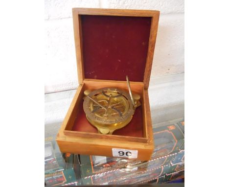 Brass cased compass