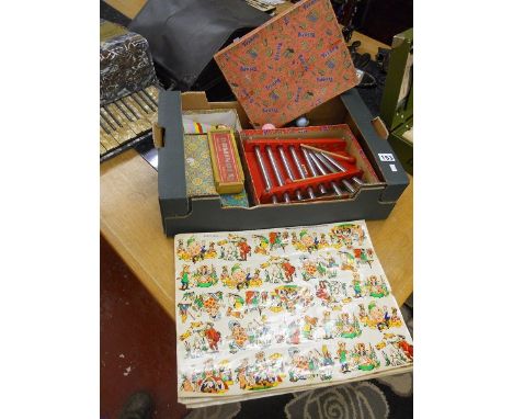 Box of Vintage games etc to include Tri-ang