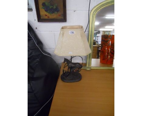 Blacksmith themed table lamp