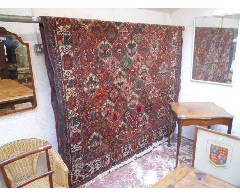 Persian Bachtiar handmade wool carpet 2.14 x 3.04 metres