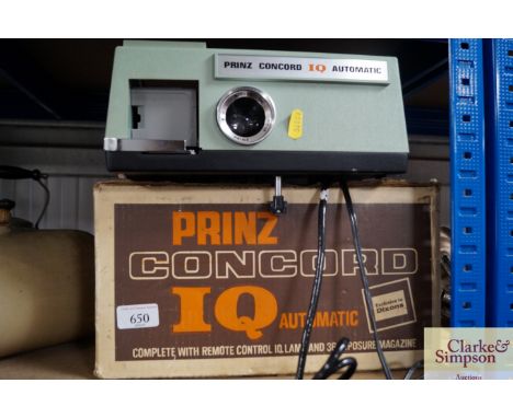 A Prinz Concorde IQ automatic projector