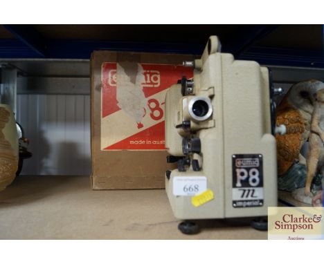 A Eumig P8 Imperial Vintage Projector with accessories (sold as seen)