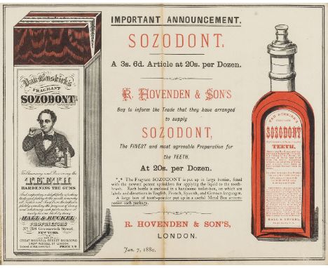 Trade Catalogue.- Hovenden &amp; Sons (R.) Revised and Illustrated Catalogue of Perfumery, Combs, Brushes...and Articles pert