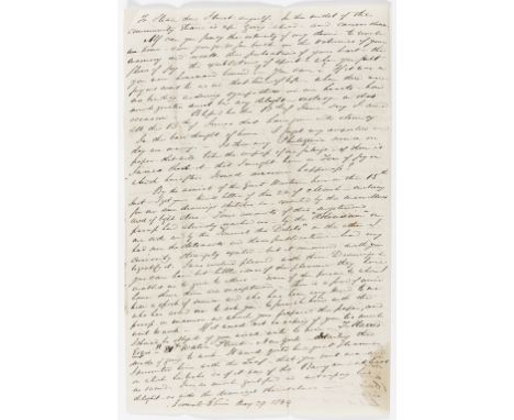 Early Photography.- Photogenic Drawings.- Taylor (Silas Badger, merchant, of Islington, 1809-98) Autograph Letter signed to h