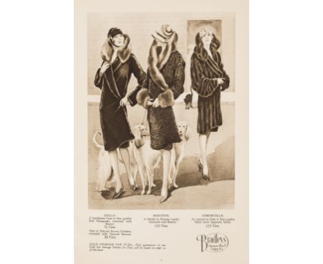 NO RESERVE Trade Catalogue.- Bradleys, Chepstow Place, London. Finest Value in Finest Furs, Winter Season 1928 1929, 32pp., s