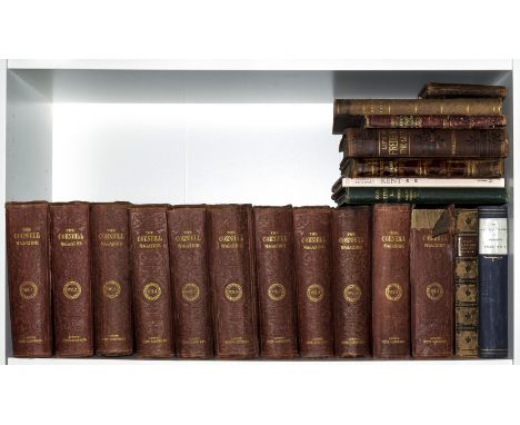 NO RESERVE Cornhill Magazine (The),11 vol., comprising first series vol.1-9, 15 &amp; 17, plates and illustrations, some fold