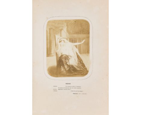 NO RESERVE Photographically illustrated.- Theatre.- Janin (Jules) Rachel et La Tragédie, first edition, half-title, 10 origin