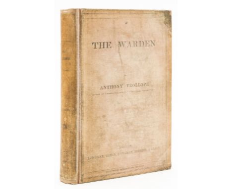 Trollope (Anthony) The Warden, first edition, later issue, original cloth, rebacked, retaining original backstrip, corners re