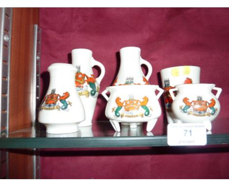 Six Cambridge Goss items 